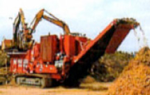 伐採材を1cmに破砕